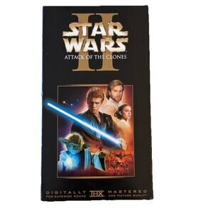 Star Wars Episode II: Attack of the Clones VHS, 2002, Stars Wars Vintage Retro